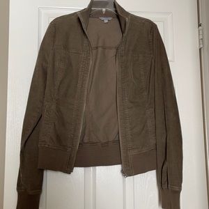 Size Large brown corduroy bomber jacket
